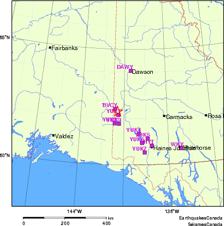 Map of Regional Seismographs