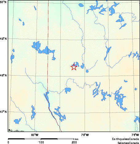 Map of Earthquake Area