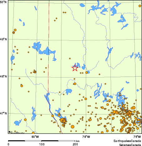 Map of earthquakes magnitude 2.0 and larger, 2000 - present