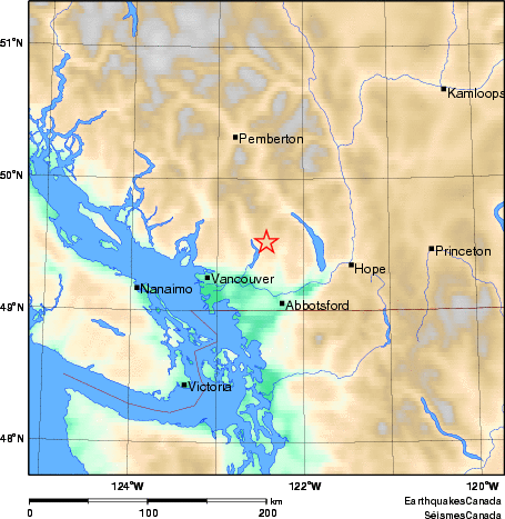 Map of Earthquake Area