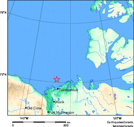 Map of Earthquake Area