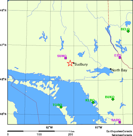 Map of Regional Seismographs