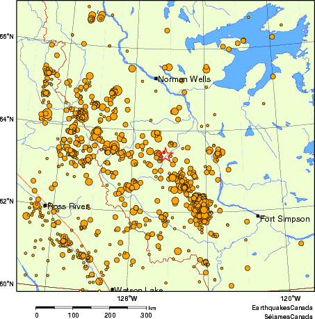 carte des des séismes de magnitude 2,0 et plus depuis 2000