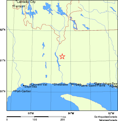 Map of Earthquake Localities