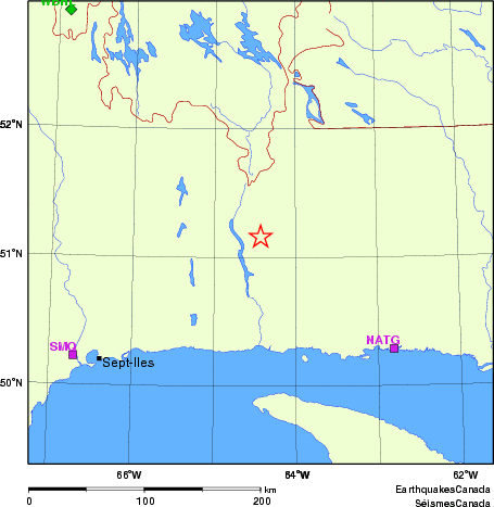 Map of Regional Seismographs