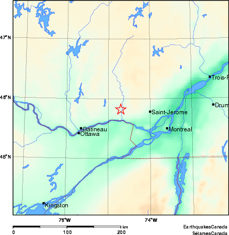 Map of Earthquake Area