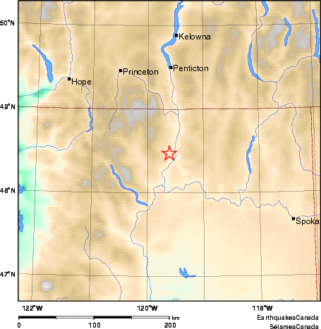 Map of Earthquake Area