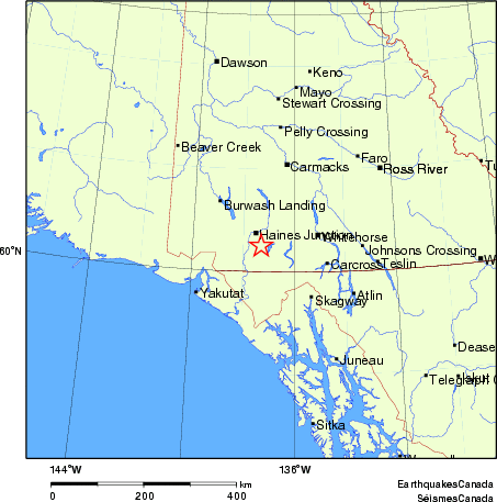 Map of Earthquake Localities