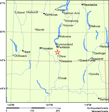 Map of Earthquake Localities