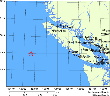 Map of Earthquake Localities