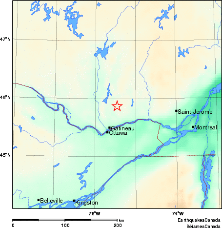 Map of Earthquake Area