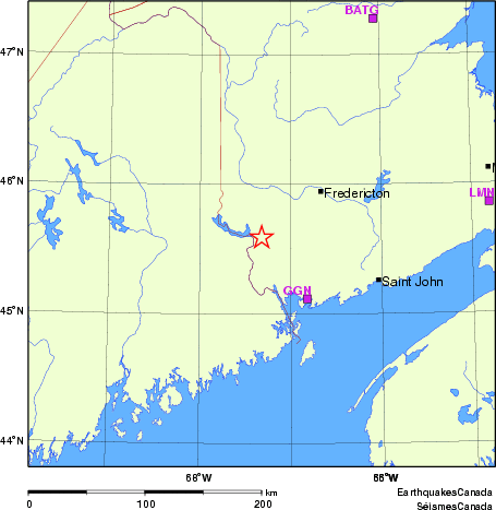 Map of Regional Seismographs