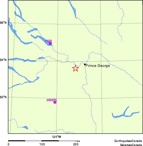 Map of Regional Seismographs