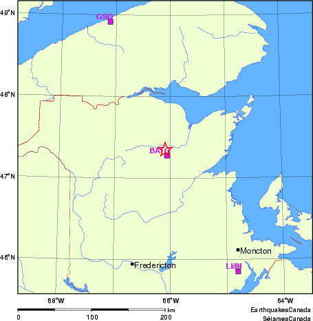 carte des localisations des stations sismologiques locales