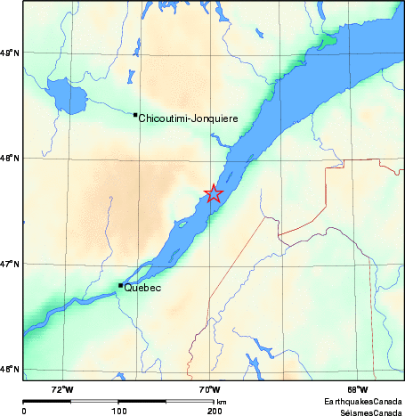 Map of Earthquake Area