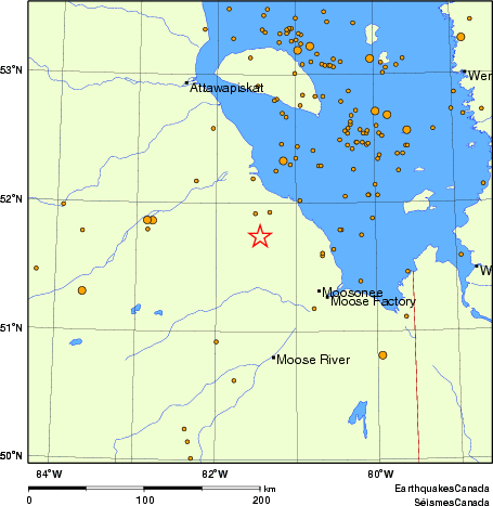 Map of earthquakes magnitude 2.0 and larger, 2000 - present