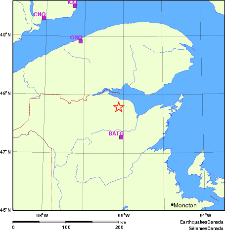 carte des localisations des stations sismologiques locales