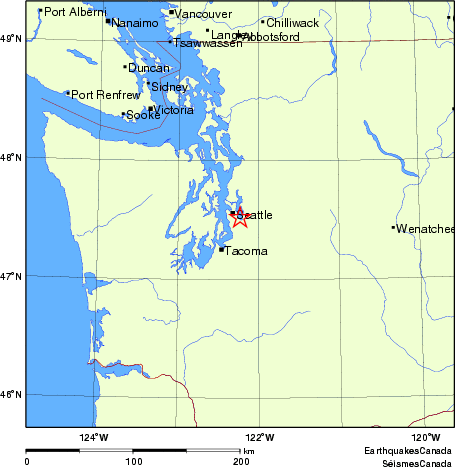 Map of Earthquake Localities