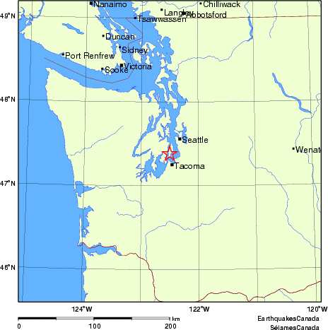 Map of Earthquake Localities