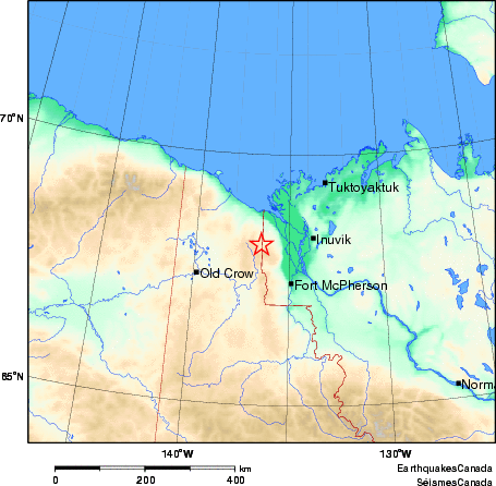 Map of Earthquake Area