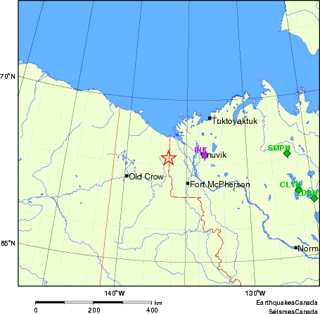 Map of Regional Seismographs