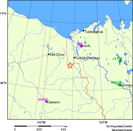 Map of Regional Seismographs