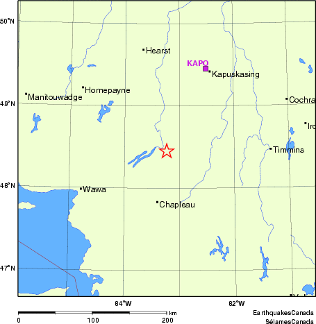 Map of Regional Seismographs