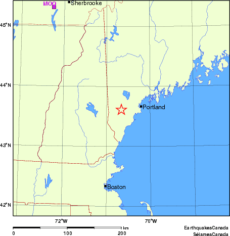 Map of Regional Seismographs