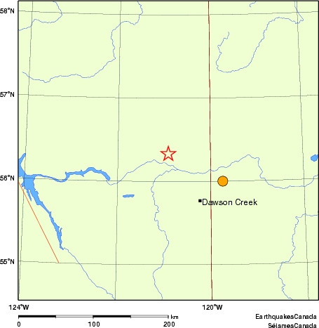 Map of historical earthquakes magnitude 5.0 and larger.  Details in the data table below