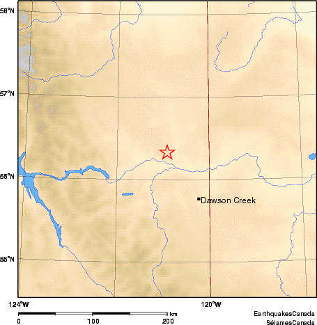 carte des environs du séisme