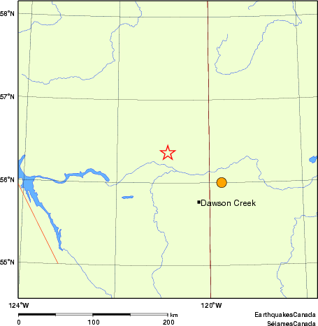 Map of historical earthquakes magnitude 5.0 and larger.  Details in the data table below