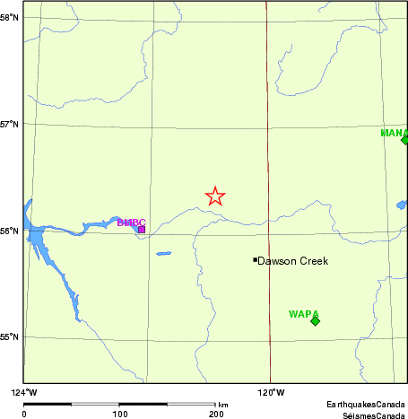 Map of Regional Seismographs