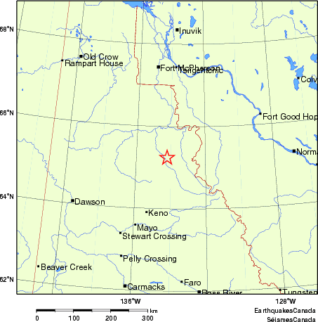 carte des endroits près de l'épicentre