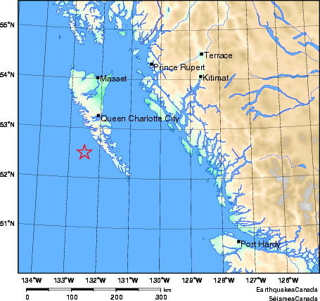 Map of Earthquake Area