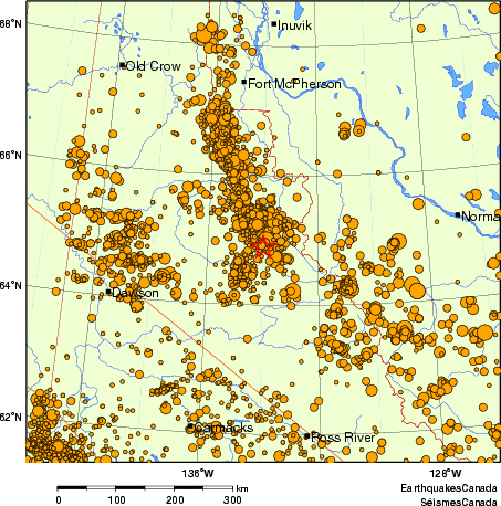 Map of earthquakes magnitude 2.0 and larger, 2000 - present