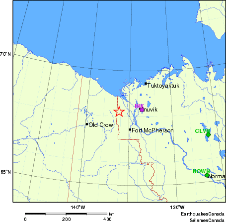 Map of Regional Seismographs