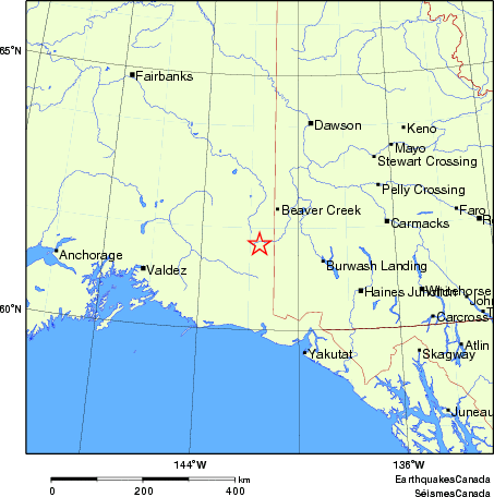 Map of Earthquake Localities