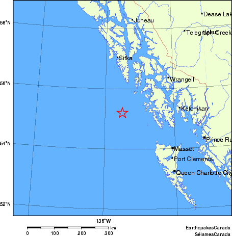 Map of Earthquake Localities