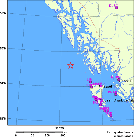 carte des localisations des stations sismologiques locales