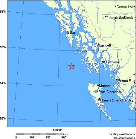 Map of Earthquake Localities