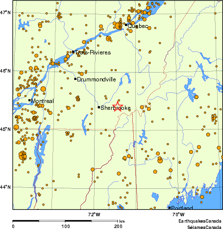 Map of earthquakes magnitude 2.0 and larger, 2000 - present