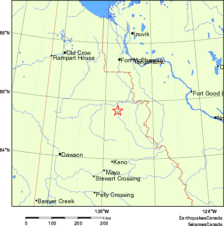 carte des endroits près de l'épicentre