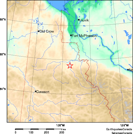 carte des environs du séisme