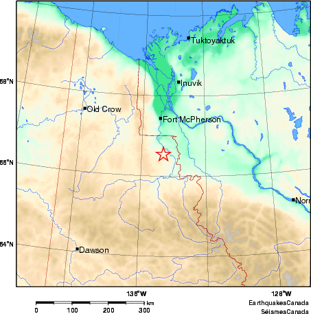 carte des environs du séisme