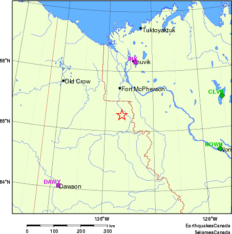 Map of Regional Seismographs