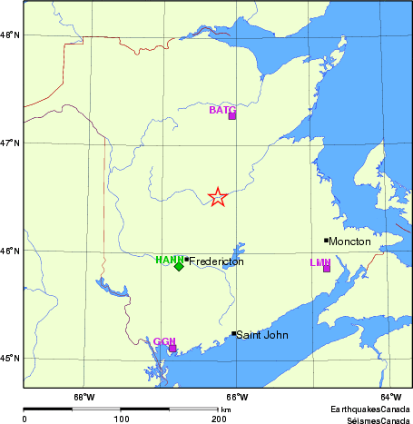 carte des localisations des stations sismologiques locales