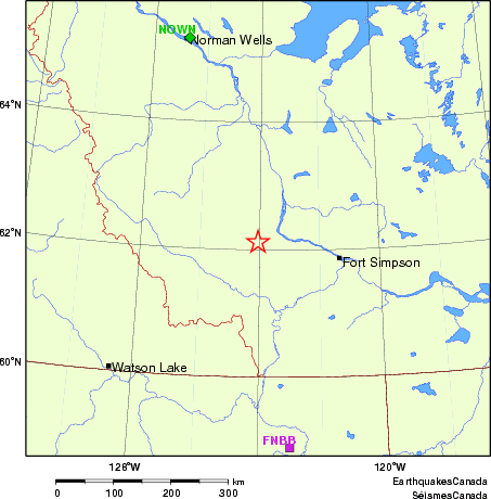 Map of Regional Seismographs