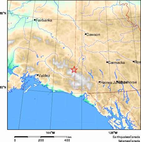 Map of Earthquake Area