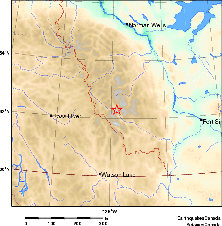 carte des environs du séisme