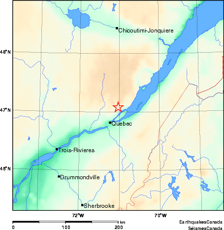 Map of Earthquake Area